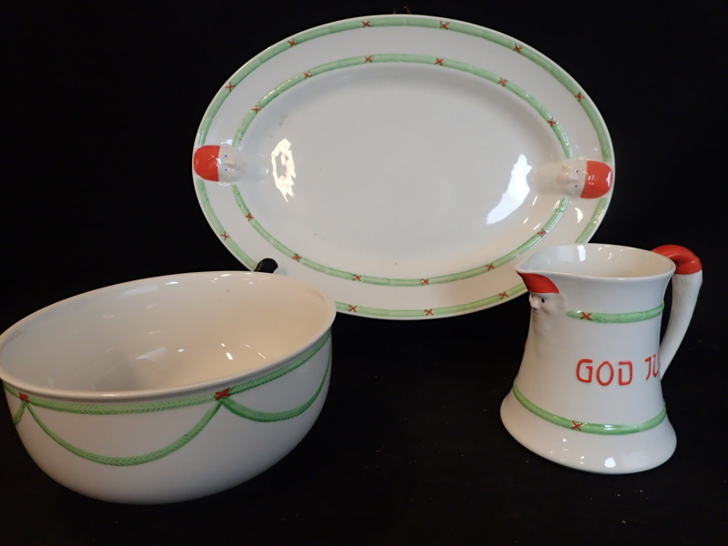 "God Jul" 3-delar     Old Gustavsberg/Rörstrand