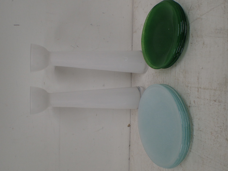 Glastallrikar o assietter 4+4, 2 glasvaser