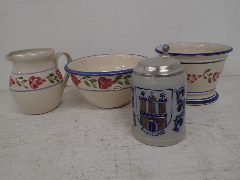 3-delar keramik från Järvsö,Stop från Goebel