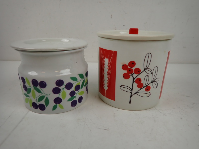 2 st BURKAR med lock Arabia + Gefle