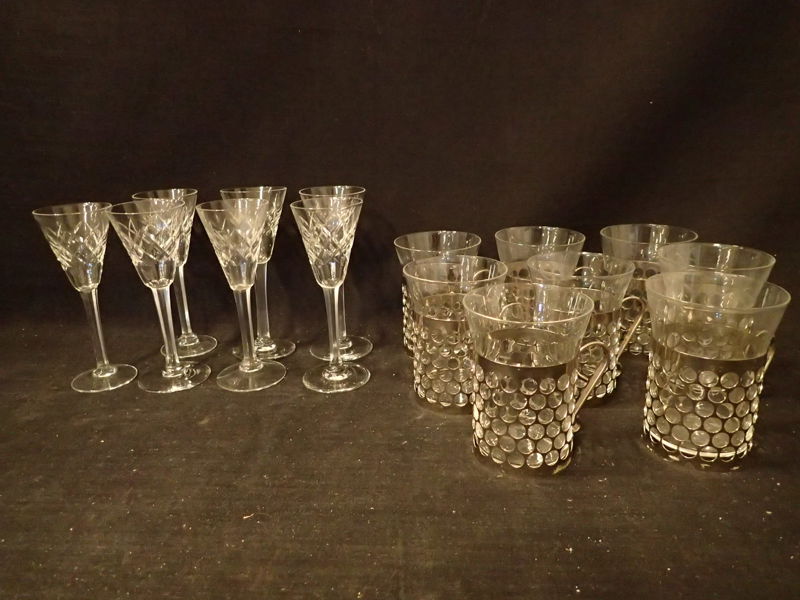 8st kaffeglas Boda,7st snapsglas Helga