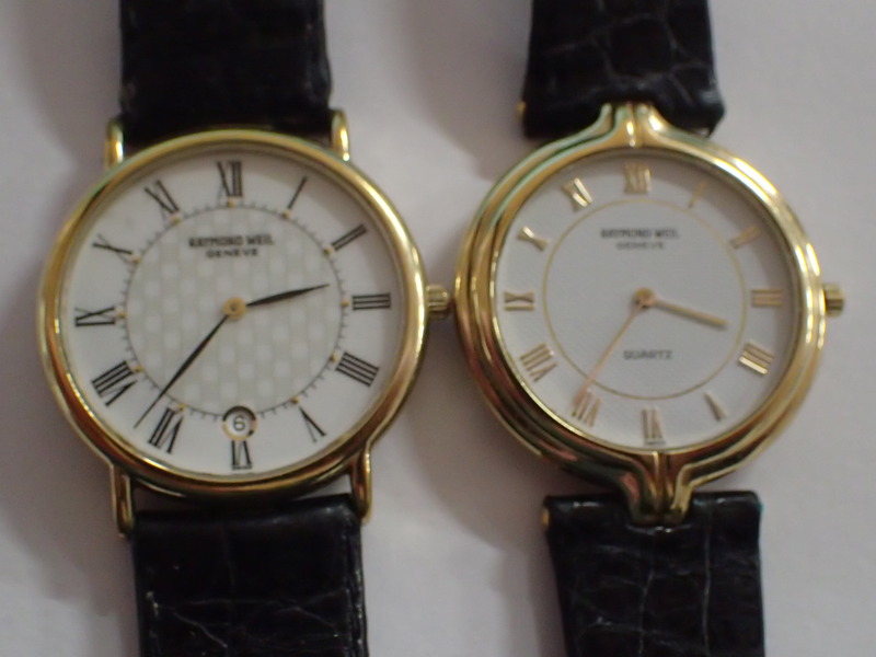 2st armbandsur "Raymond Weil" förgyllda