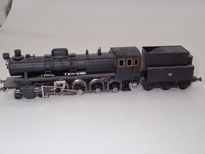 Modelltåg:  Ånglok med tender    Fleischmann