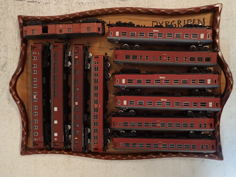 Modelltåg:  11st vagnar