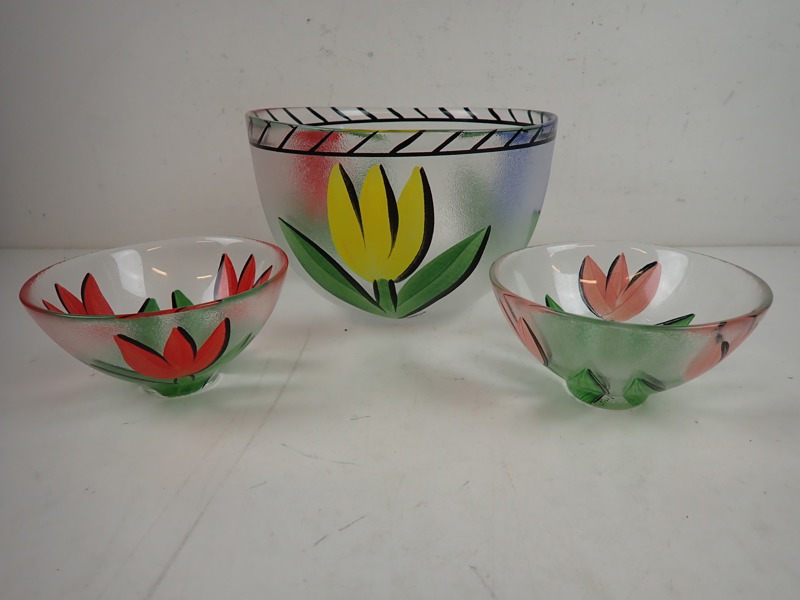 3 st SKÅLAR Ulrica Hydman Vallien, Kosta Boda
