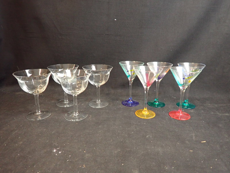 4 st COUPEGLAS + 5 st MARTINIGLAS