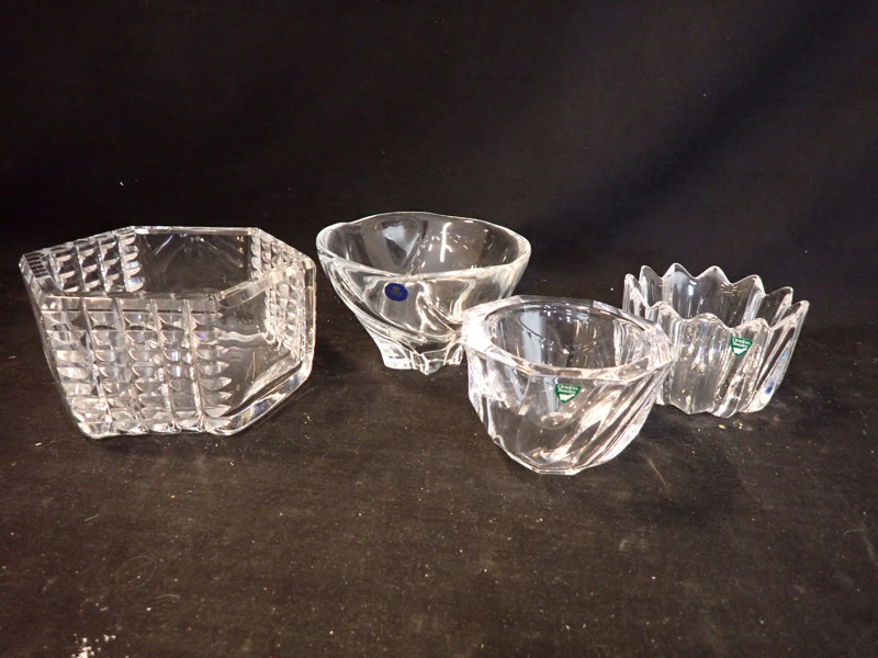 4 st SKÅLAR bl a Orrefors och Skruf