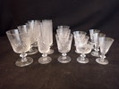 16 GLASSERVISDELAR "Diamant" Vicke Lindstrand, Kosta
