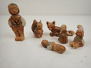 6 st STENGODSFIGURER Rutebo, Leksand
