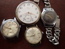 3 armbandsur + fickur Viking,  defekter