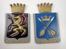 2 st LANDSKAPSSKYLTAR "Hälsingland" "Dalarna"