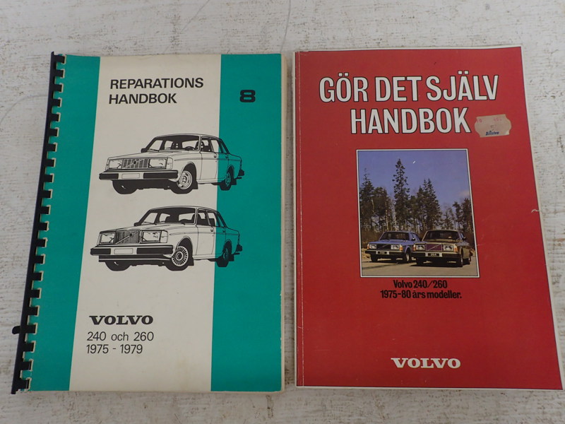 2 handböcker Volvo