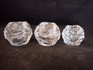 3 st LJUSLYKTOR "Snöboll" Ann Wärff, Kosta Boda