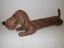 Hund i skinnimitation L:75cm