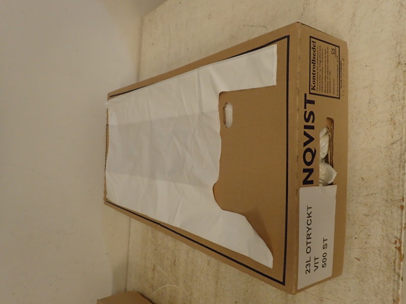 Plastkassar  23L   500st