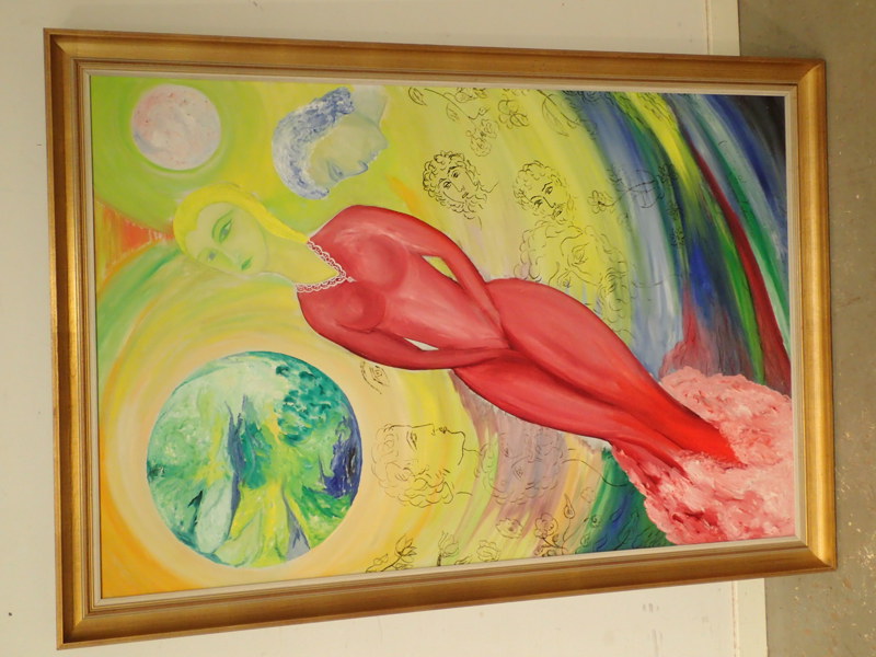 Åke Rolfstadius "Dröm" duk 119x78cm