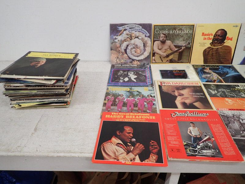 Vinylskivor ca.100st LP o Singlar