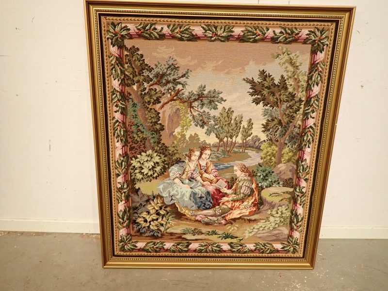 Ramad GOBELÄNG broderad med petit point