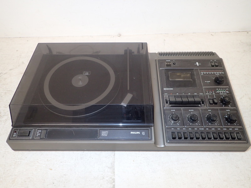 Philips 982 Grammofon med Kasettdäck