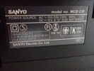 RADIO/CD SPELARE Sanyo , model MCD 23 F
