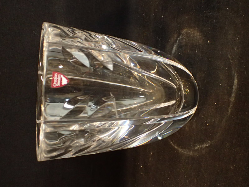 Gunnar Cyrén Kristallvas Orrefors H:18,5cm