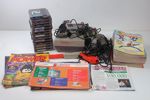 NINTENDO 8-BIT MED TILLBEHÖR, SPEL OCH TIDNINGAR