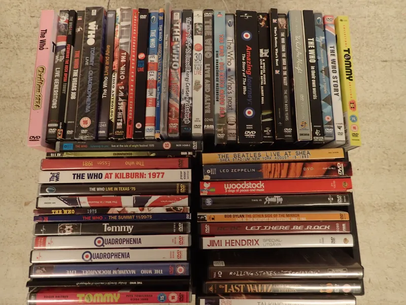 DVD- om pop o rock