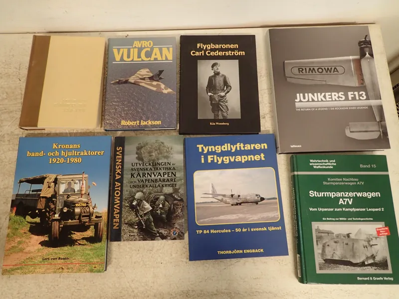 Div.böcker om flyg m.m