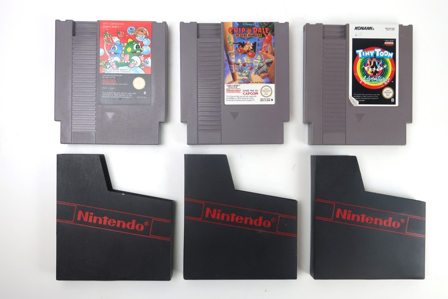 BUBBLE BOBBLE. CHIP N´ DALE. TINY TOON. NINTENDO 8-BIT.