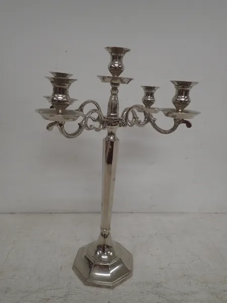 Kandelaber i nysilver H:54cm