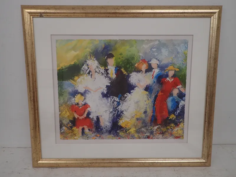Karl Höglund litografi 40x52cm bildyta