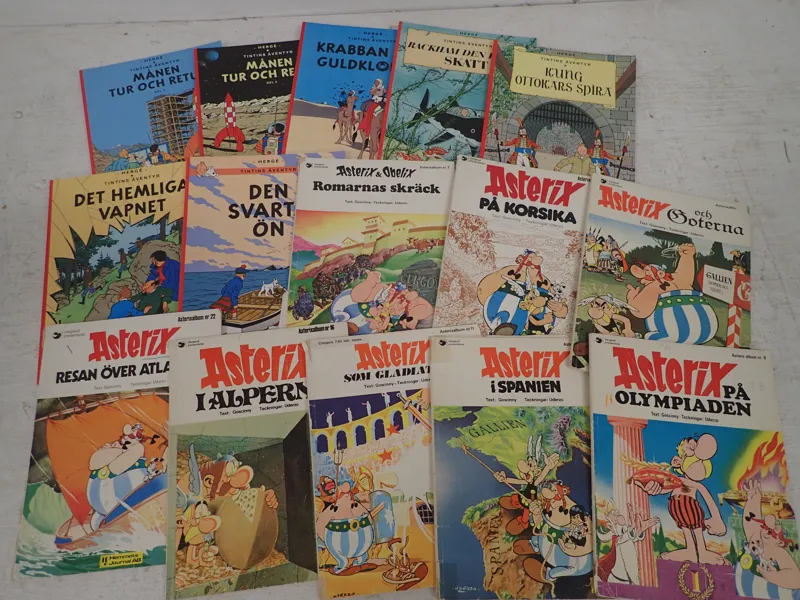 Seriehäften Tin-Tin,Asterix