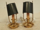 2 bordslampor i mässing H:25cm