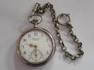 Fickur Omega i silver med kedja