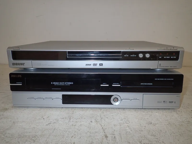 Sony DVD recorder,Phillips VCR,DVD