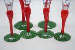 ANNE NILSSON "CLOWN" CHAMPAGNEGLAS 2st OCH SNAPSGLAS 4st