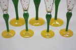 ANNE NILSSON "CLOWN" CHAMPAGNEGLAS 3st OCH SNAPSGLAS 4st