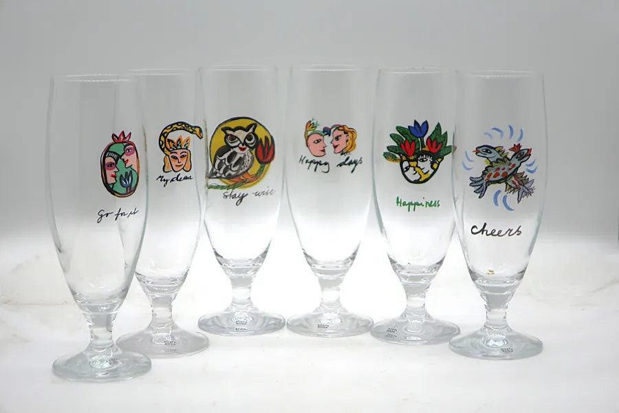 ÖLGLAS 6st. ULRICA HYDMAN-VALLIEN KOSTA BODA