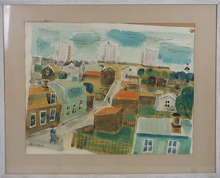 PÄR LINDBLAD. AKVARELL