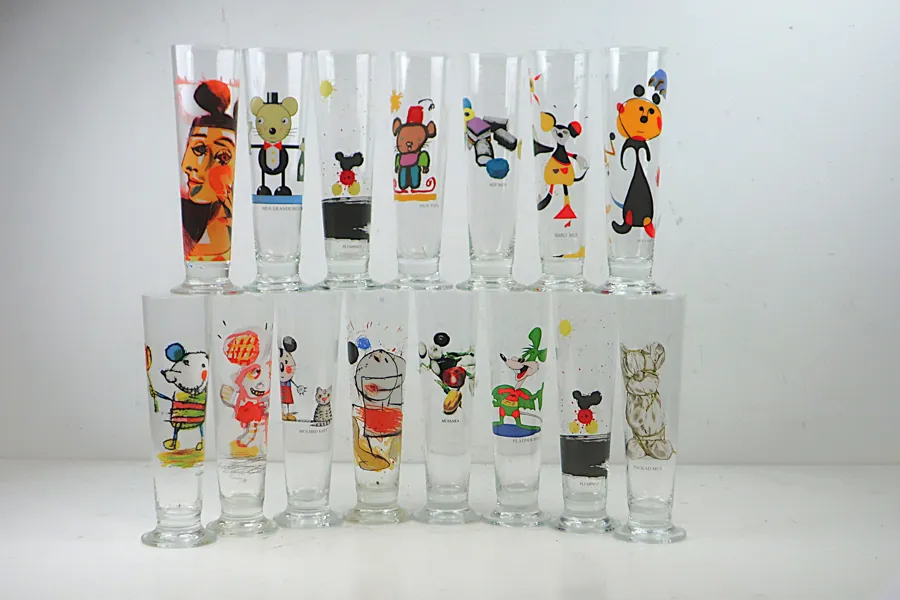 LASSE ÅBERG. 15st ÖLGLAS