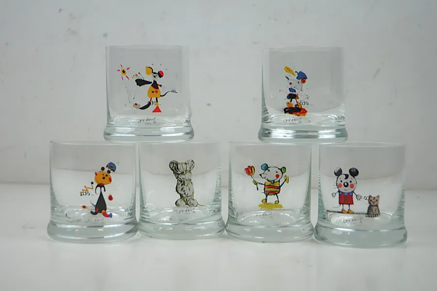 LASSE ÅBERG. 6st WHISKYGLAS