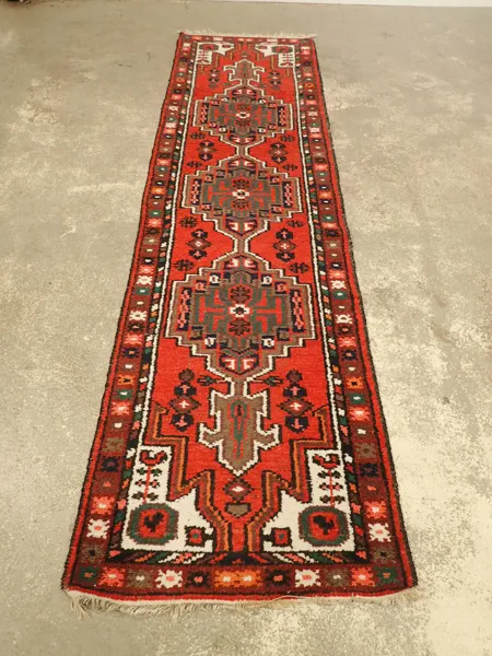 Orientalisk knuten gallerimatta 273x72cm