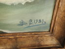 Målning på duk monogramsign 1929
