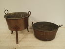 2st koppargrytor H:19-36cm