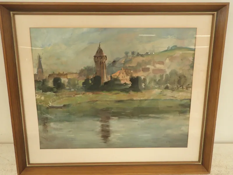E.Höglund akvarell 43x55cm bildyta