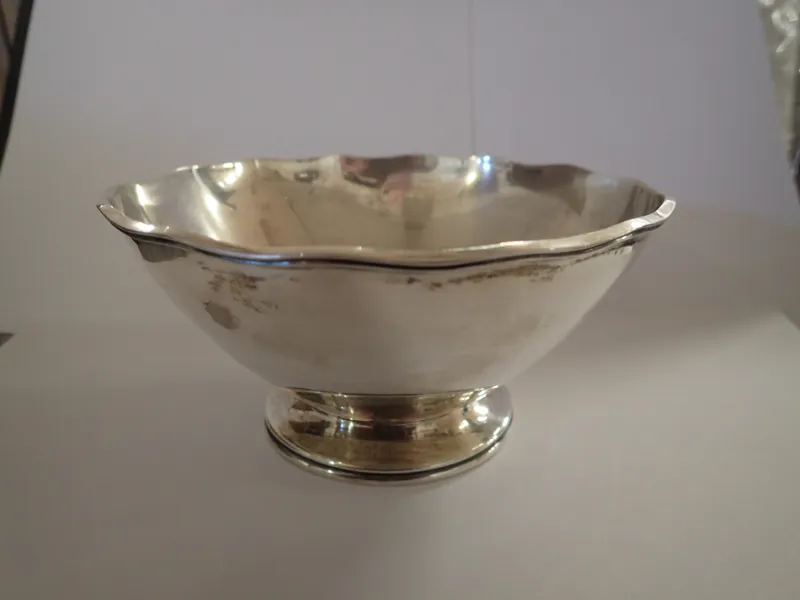 Fotskål i silver GAB 1952 Vikt:128gr