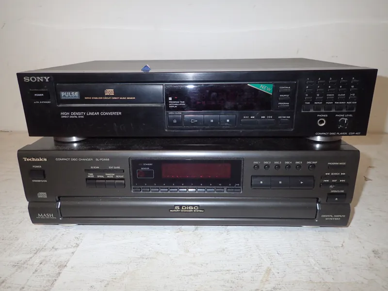 Technics Cd-vxl SL-PD888,Sony Cd CDP 407