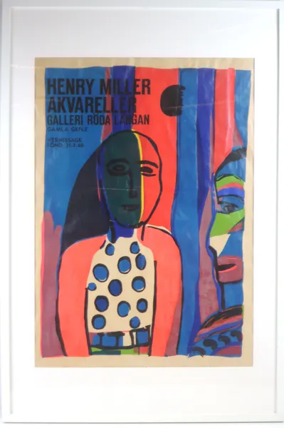 Ramad Affisch Henry Miller 1968