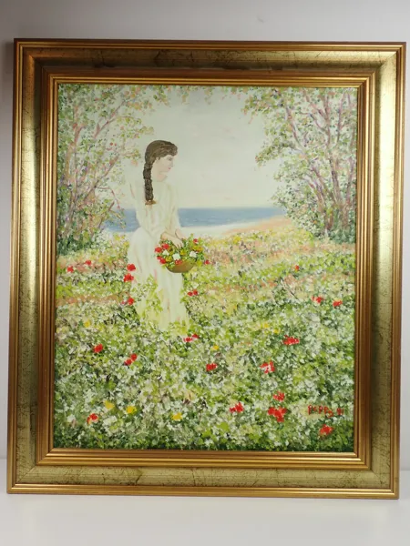 TAVLA "Gathering Flowers" Tony Peppas 1991