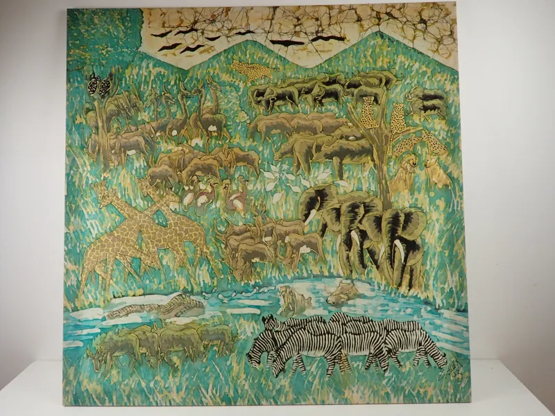 TEXTILTAVLA Batiktryck, Sollie K - 93